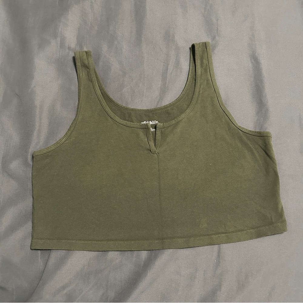 Wild Fable Khaki Green Tank Top